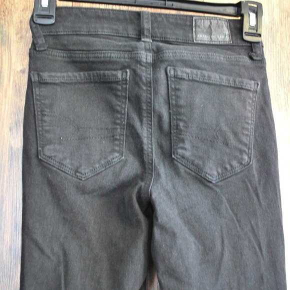 American Eagle Distressed Next Leven Stretch Super Hi Rise Jegging Jeans 000 - Picture 1 of 10